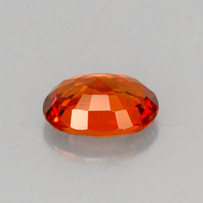 1.05캐럿 천연 레드 오렌지 스페사르타이트 가넷, 타원형 컷, 6.9×5.2 mm, VS