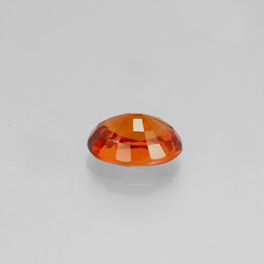 0.98캐럿 천연 만다린 오렌지 스페사르타이트 가넷, 타원형 컷, 6.5×4.7 mm, VVS-VS