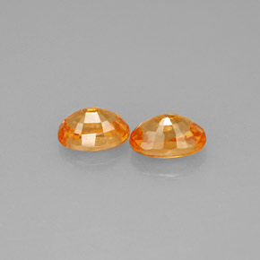 캐럿 천연 만다린 오렌지 스페사르타이트 가넷 보석, 타원형 컷, 6.3×4.3 mm, VS-SI