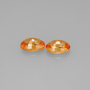 캐럿 천연 만다린 오렌지 스페사르타이트 가넷 보석, 타원형 컷, 5.9×4.1 mm, VS