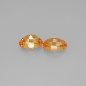 캐럿 천연 오렌지 스페사르타이트 가넷 보석, 타원형 컷, 6×4.2 mm, VS