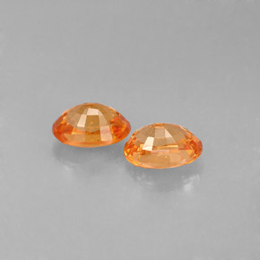 캐럿 천연 만다린 오렌지 스페사르타이트 가넷 보석, 타원형 컷, 6.1×4.2 mm, VS