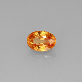 0.71캐럿 천연 만다린 오렌지 스페사르타이트 가넷, 타원형 컷, 6×4.2 mm, VS