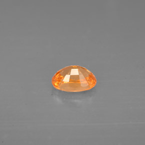0.72캐럿 천연 만다린 오렌지 스페사르타이트 가넷, 타원형 컷, 5.9×4.2 mm, VS