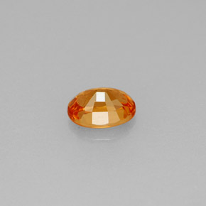 0.61캐럿 천연 만다린 오렌지 스페사르타이트 가넷, 타원형 컷, 5.6×4 mm, VS