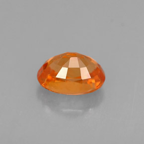0.78캐럿 천연 만다린 오렌지 스페사르타이트 가넷, 타원형 컷, 5.8×4.3 mm, VS
