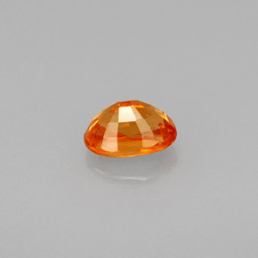 0.80캐럿 천연 만다린 오렌지 스페사르타이트 가넷, 타원형 컷, 5.9×4.2 mm, VS