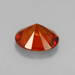 1.73캐럿 천연 붉은빛 오렌지 스페사르타이트 가넷, 타원형 컷, 8.1×6.9 mm, VS-SI
