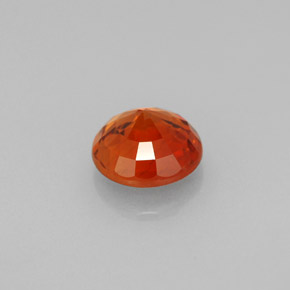 1.28캐럿 천연 만다린 오렌지 스페사르타이트 가넷, 라운드 컷, 6.18 mm, VS-SI