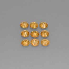 캐럿 천연 만다린 오렌지 스페사르타이트 원사 보석, 라운드 컷, VS