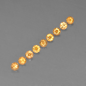 캐럿 천연 오렌지 스페사르타이트 가넷 보석, 라운드 컷, 2.78 mm, VVS-VS