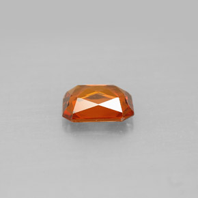 1.09캐럿 천연 만다린 오렌지 스페사르타이트 가넷, 에메랄드 컷, 6.6×5.3 mm, VVS-VS