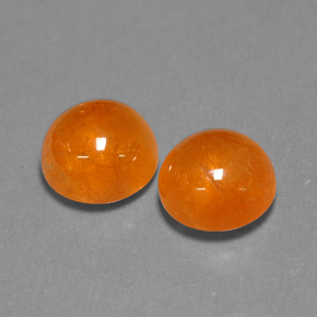 캐럿 천연 오렌지 스페사르타이트 가넷 보석, 투명한, 7.60 mm, 투명/반투명
