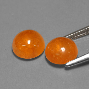캐럿 천연 오렌지 스페사르타이트 가넷 보석, 투명한, 7.60 mm, 투명/반투명