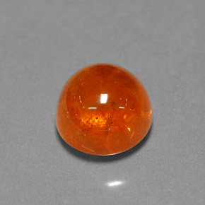 3.94캐럿 천연 오렌지 스페사르타이트 가넷, 투명한, 7.85 mm, 투명/반투명