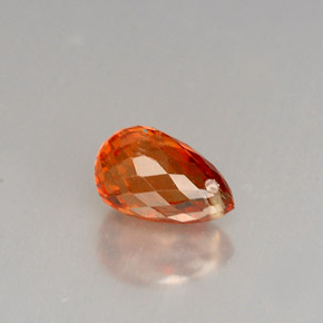 1.70캐럿 천연 만다린 오렌지 스페사르타이트 가넷, 브리올레트, 7.7×4.7 mm, VS