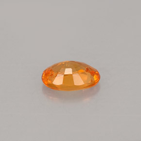 0.60캐럿 천연 오렌지 스페사르타이트 가넷, 타원형 컷, 6×4.1 mm, VS-SI