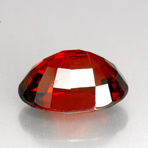 9.65캐럿 천연 딥 레드 스페사르타이트 가넷, 타원형 컷, 13.9×10.4 mm, VS