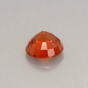0.93캐럿 천연 만다린 오렌지 스페사르타이트 가넷, 라운드 컷, 5.57 mm, VS