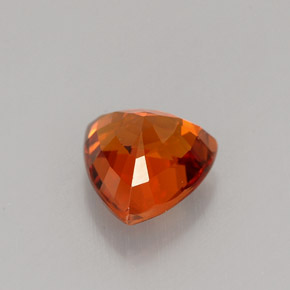 1.55캐럿 천연 만다린 오렌지 스페사르타이트 가넷, 트릴리언, 6.9×6.6 mm, VS