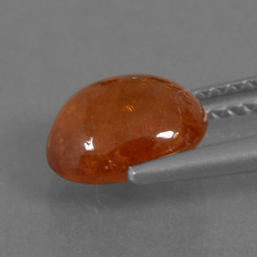 3.19캐럿 천연 미디엄 오렌지 스페사르타이트 가넷, 타원형 컷, 8.5×7 mm, 투명한