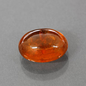 3.35캐럿 천연 만다린 오렌지 스페사르타이트 가넷, 투명한, 9.2×7.3 mm, 투명/반투명