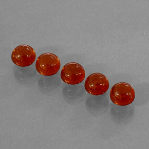 캐럿 천연 레드 오렌지 스페사르타이트 가넷 보석, 투명한, 5.15 mm, 투명/반투명