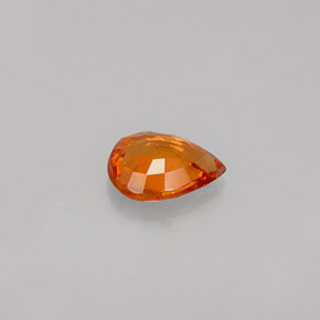 0.37캐럿 천연 만다린 오렌지 스페사르타이트 가넷, 배 모양, 5.3×4.1 mm, VS