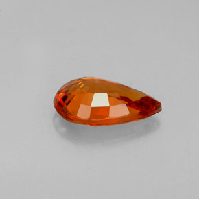 1.27캐럿 천연 만다린 오렌지 스페사르타이트 가넷, 배 모양, 8.5×5.6 mm, VVS-VS