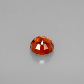 0.75캐럿 천연 레드 오렌지 스페사르타이트 가넷, 라운드 컷, 5.11 mm, VVS-VS