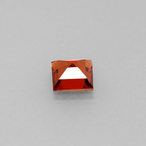 0.49캐럿 천연 레드 오렌지 스페사르타이트 가넷, 스퀘어, 4.2×4.2 mm, VVS-VS