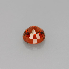 0.72캐럿 천연 레드 오렌지 스페사르타이트 가넷, 라운드 컷, 4.95 mm, VVS-VS