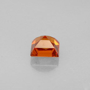 0.36캐럿 천연 만다린 오렌지 스페사르타이트 가넷, 스퀘어, 3.6×3.6 mm, VVS-VS