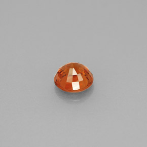 0.73캐럿 천연 만다린 오렌지 스페사르타이트 가넷, 라운드 컷, 5.07 mm, VVS
