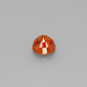 0.89캐럿 천연 만다린 오렌지 스페사르타이트 가넷, 라운드 컷, 5.18 mm, VS