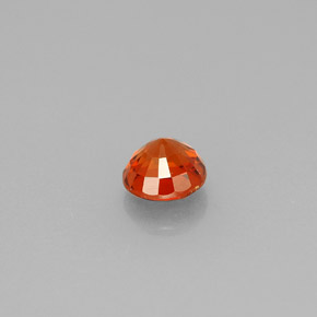 0.79캐럿 천연 만다린 오렌지 스페사르타이트 가넷, 라운드 컷, 5.04 mm, VVS-VS
