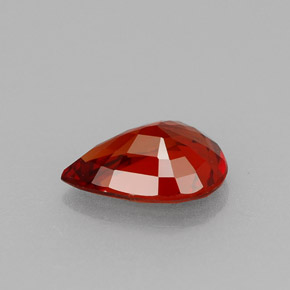 1.03캐럿 천연 오렌지 레드 스페사르타이트 가넷, 배 모양, 7.8×5.3 mm, VVS-VS