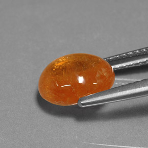 4.22캐럿 천연 만다린 오렌지 스페사르타이트 가넷, 타원형 컷, 9.3×7.6 mm, 투명한