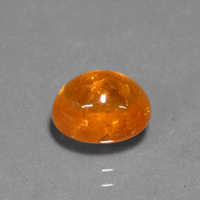 3.69캐럿 천연 만다린 오렌지 스페사르타이트 가넷, 타원형 컷, 8.8×7.2 mm, 투명한