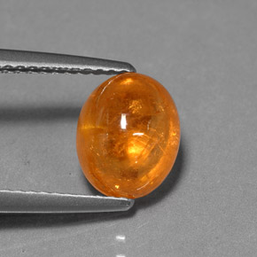 3.69캐럿 천연 만다린 오렌지 스페사르타이트 가넷, 타원형 컷, 8.8×7.2 mm, 투명한