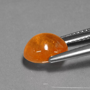 3.69캐럿 천연 만다린 오렌지 스페사르타이트 가넷, 타원형 컷, 8.8×7.2 mm, 투명한