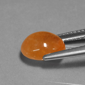 3.94캐럿 천연 만다린 오렌지 스페사르타이트 가넷, 타원형 컷, 9.4×7.4 mm, 투명한