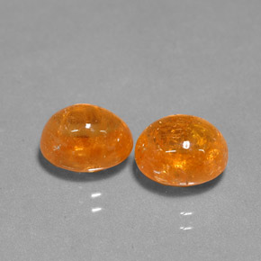 캐럿 천연 만다린 오렌지 스페사르타이트 가넷 보석, 타원형 컷, 8.6×6.7 mm, 투명한