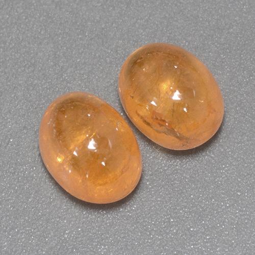 5.11캐럿 천연 미디엄 오렌지 스페사르타이트 가넷 보석, 타원형 컷, 7.6×5.9 mm, 투명한