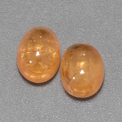 5.11캐럿 천연 미디엄 오렌지 스페사르타이트 가넷 보석, 타원형 컷, 7.6×5.9 mm, 투명한