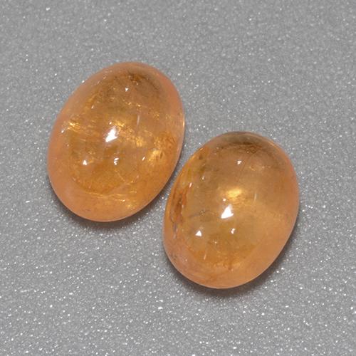 5.11캐럿 천연 미디엄 오렌지 스페사르타이트 가넷 보석, 타원형 컷, 7.6×5.9 mm, 투명한