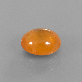 3.18캐럿 천연 만다린 오렌지 스페사르타이트 가넷, 투명한, 8.9×7.3 mm, 투명/반투명