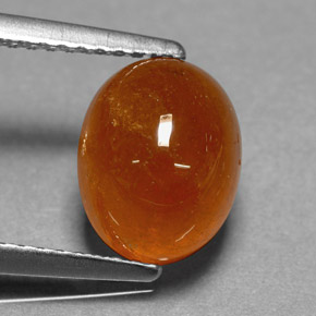 4.46캐럿 천연 만다린 오렌지 스페사르타이트 가넷, 타원형 컷, 9.2×7.4 mm, 투명한