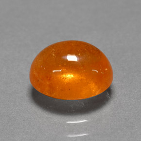 3.06캐럿 천연 만다린 오렌지 스페사르타이트 가넷, 타원형 컷, 8.6×6.9 mm, 투명한