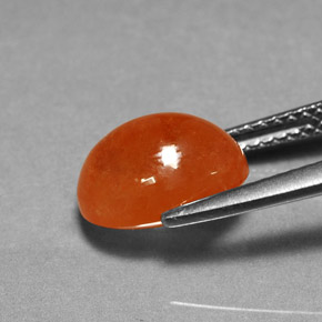 4.74캐럿 천연 만다린 오렌지 스페사르타이트 가넷, 타원형 컷, 10.2×7.5 mm, 투명한